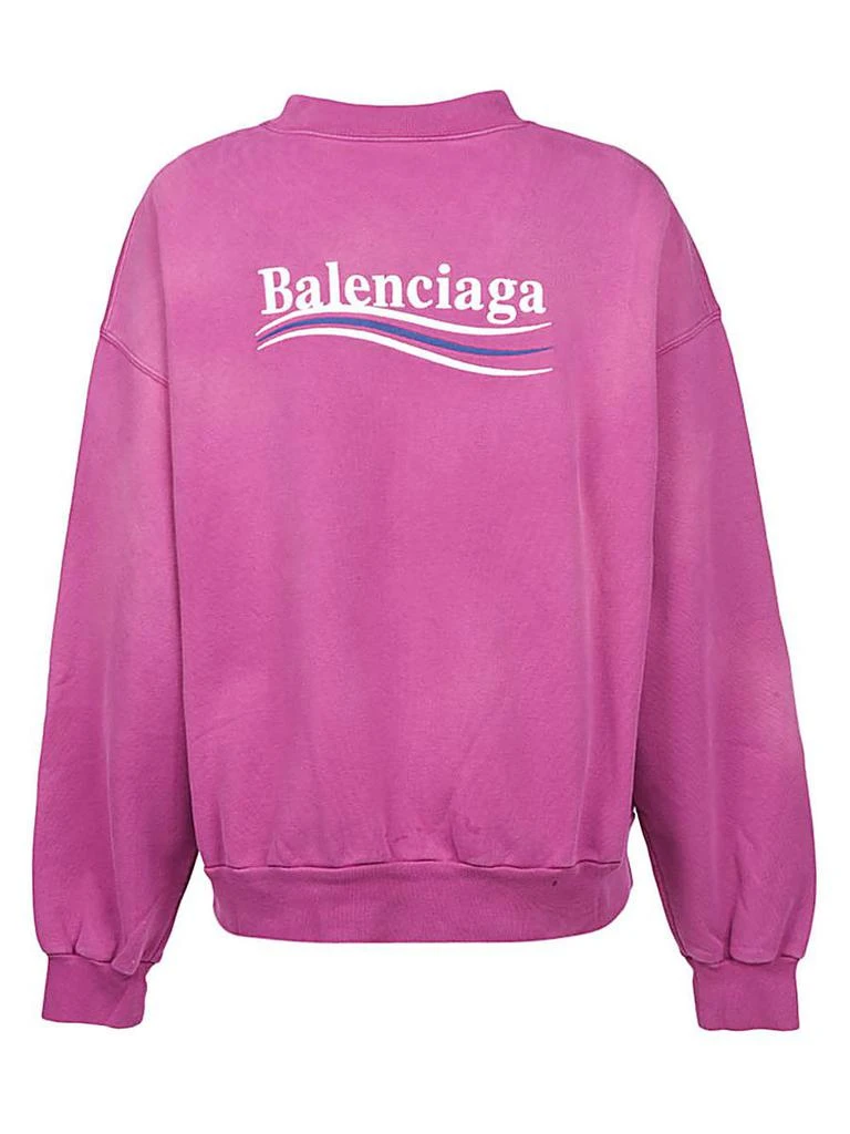 商品Balenciaga|BALENCIAGA Political campaign organic cotton sweatshirt,价格¥3886,第2张图片详细描述