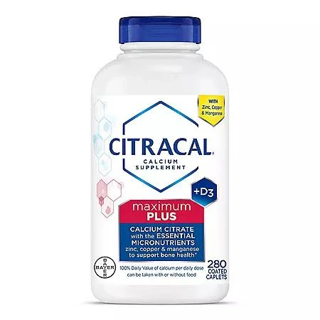 商品Citracal|Citracal Calcium Citrate Caplets + D3 280 ct.,价格¥98,第1张图片