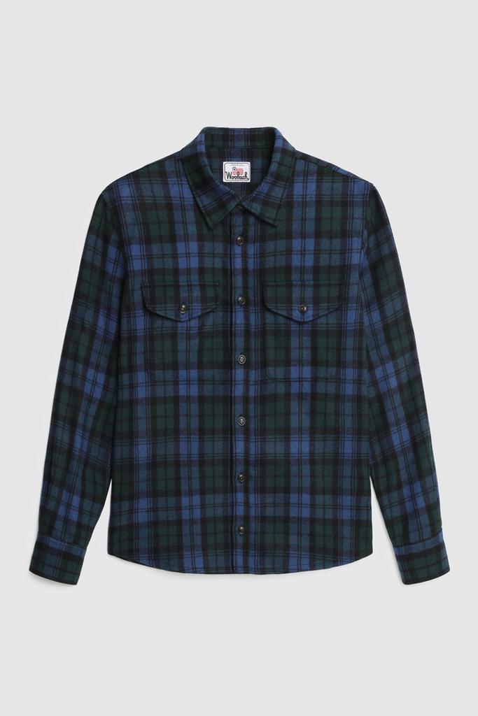 Wool Blend Oxbow Flannel Overshirt - Made in USA商品第7张图片规格展示