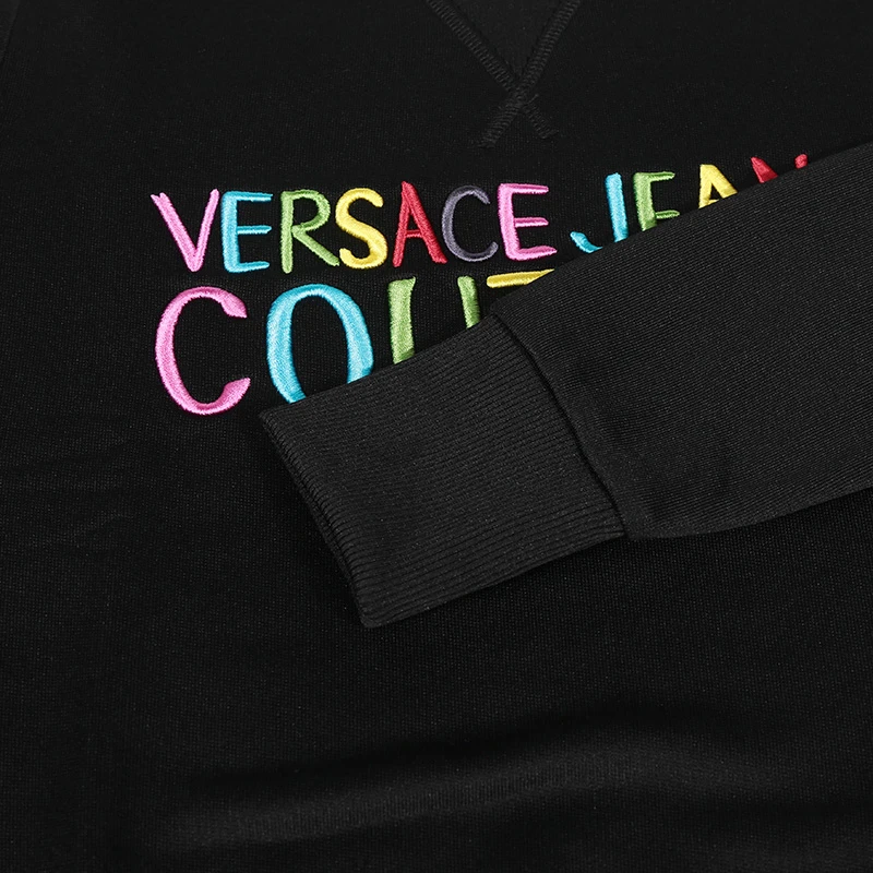 VERSACE JEANS 女士黑色长袖卫衣运动衫 B6HVB70G-30325-899 商品