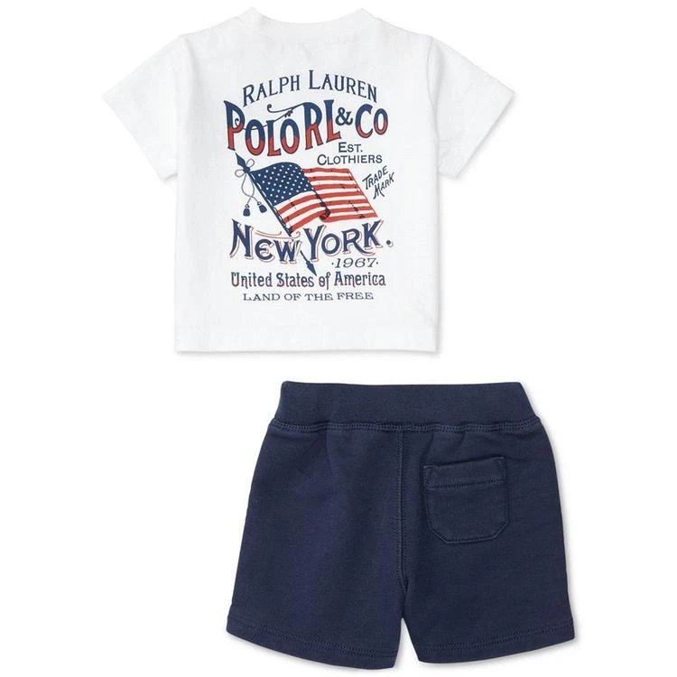 商品Ralph Lauren|Cotton T-Shirt & Terry Shorts Set, Baby Boys (0-24 months),价格¥223,第3张图片详细描述