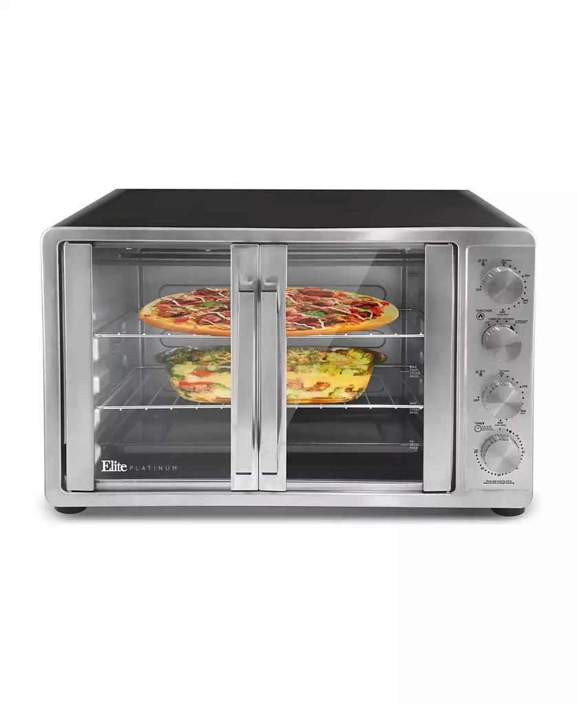 商品Elite Platinum|Elite Gourmet French Door Convection Toaster Oven,价格¥1772,第1张图片