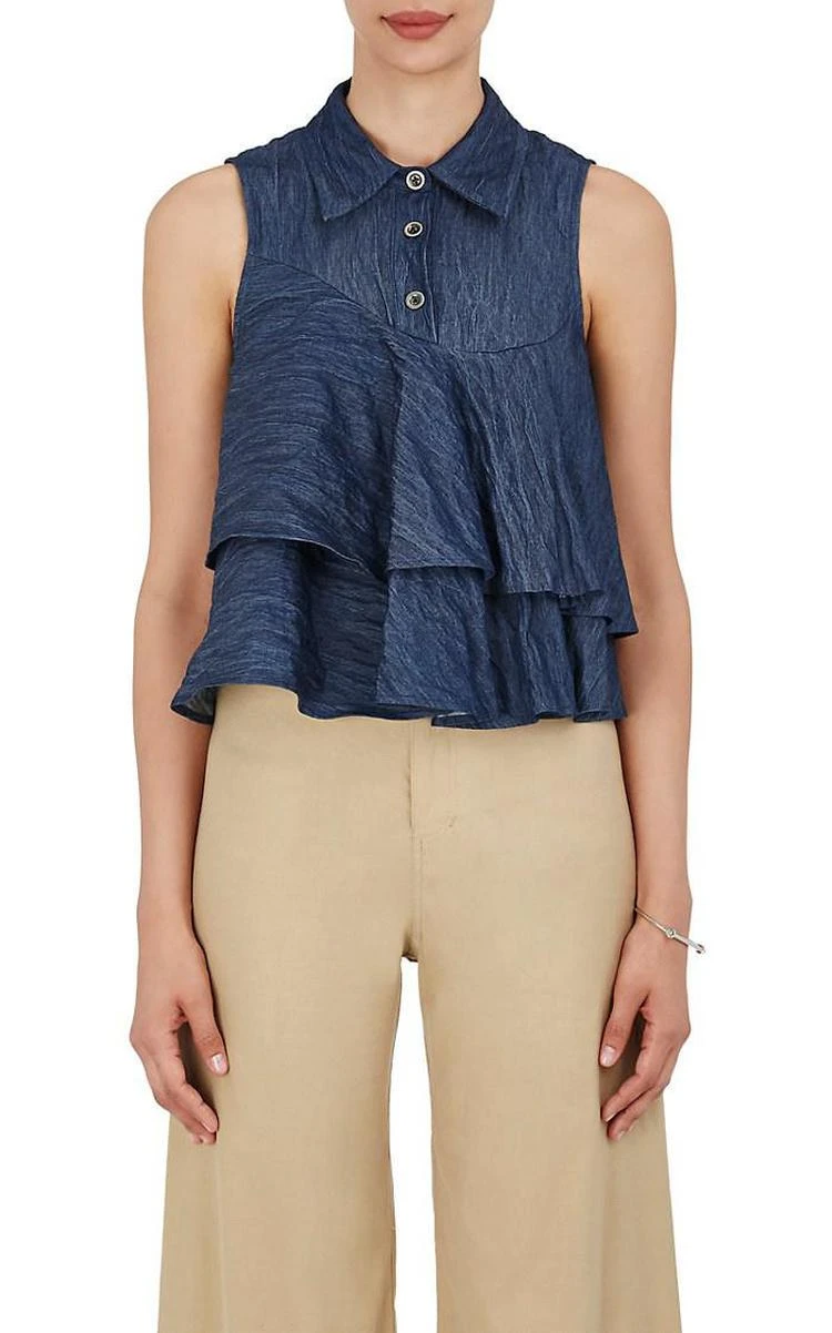 商品Sea|Coastline Denim Swing Tank,价格¥486,第1张图片