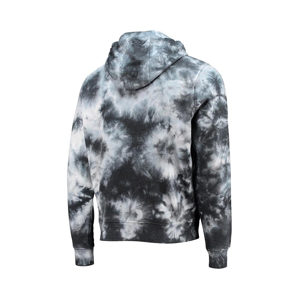 Men's Black New Orleans Saints Stanley Tie-Dye Pullover Hoodie商品第4张图片规格展示