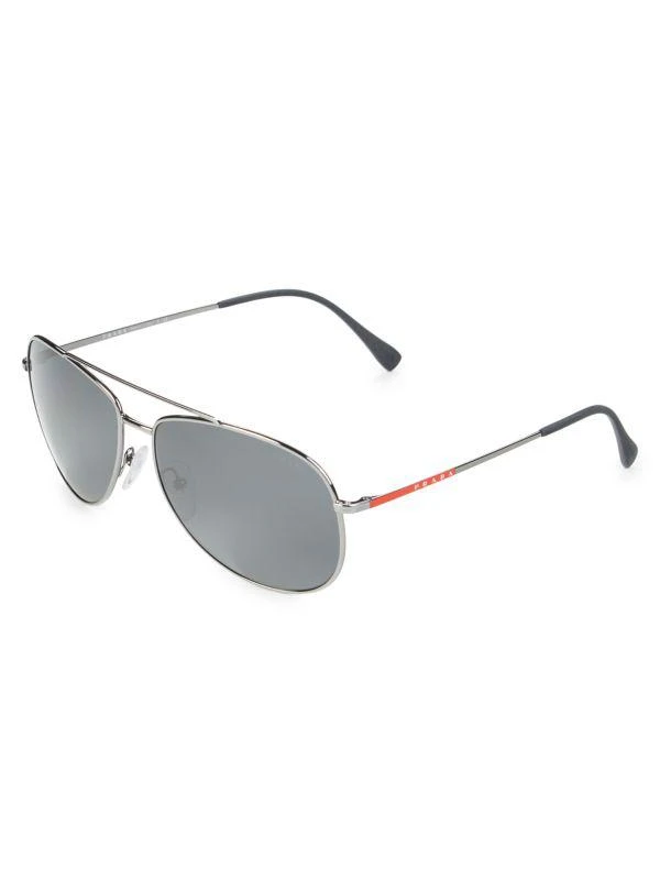 商品Prada|61MM Aviator Sunglasses,价格¥946,第2张图片详细描述