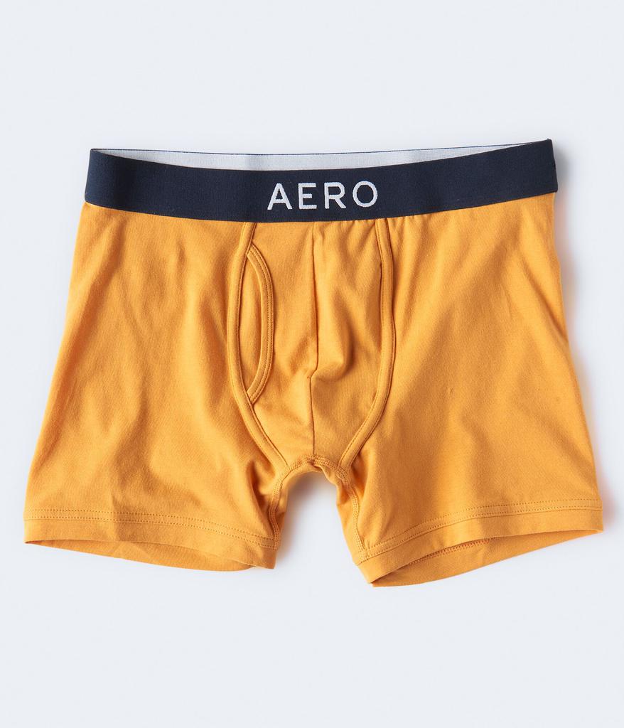 Aeropostale Men's Solid Logo Knit Boxer Briefs商品第1张图片规格展示