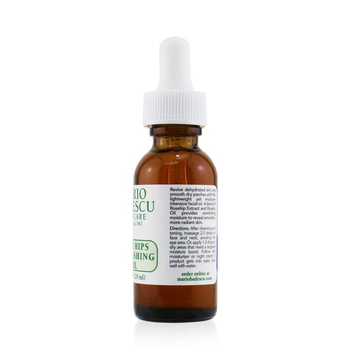 商品Mario Badescu|Mario Badescu 玫瑰果面部滋养油 美白舒缓痘印修复抗皱Nourishing Oil 29ml/1oz,价格¥171,第3张图片详细描述