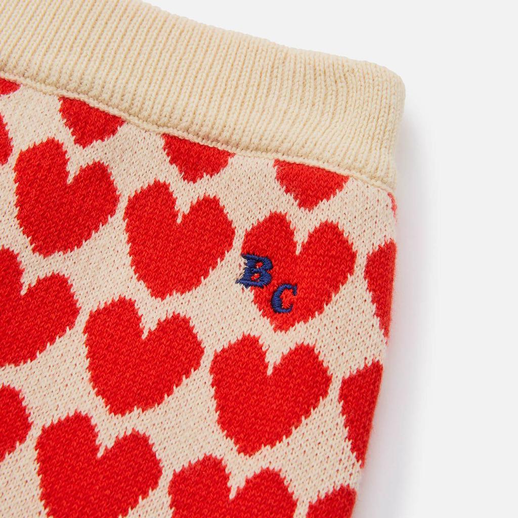 BoBo Choses Baby’s Knitted Heart Jacquard Cotton Trousers商品第3张图片规格展示