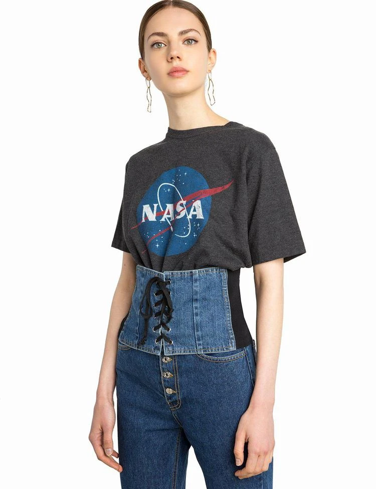 商品Pixie Market|Denim Lace up Corset,价格¥228,第2张图片详细描述