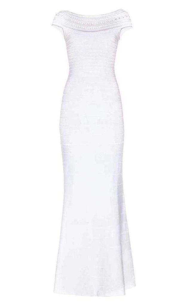 商品Herve Leger|Sophia Braided Ottoman Crochet Gown,价格¥7796,第1张图片