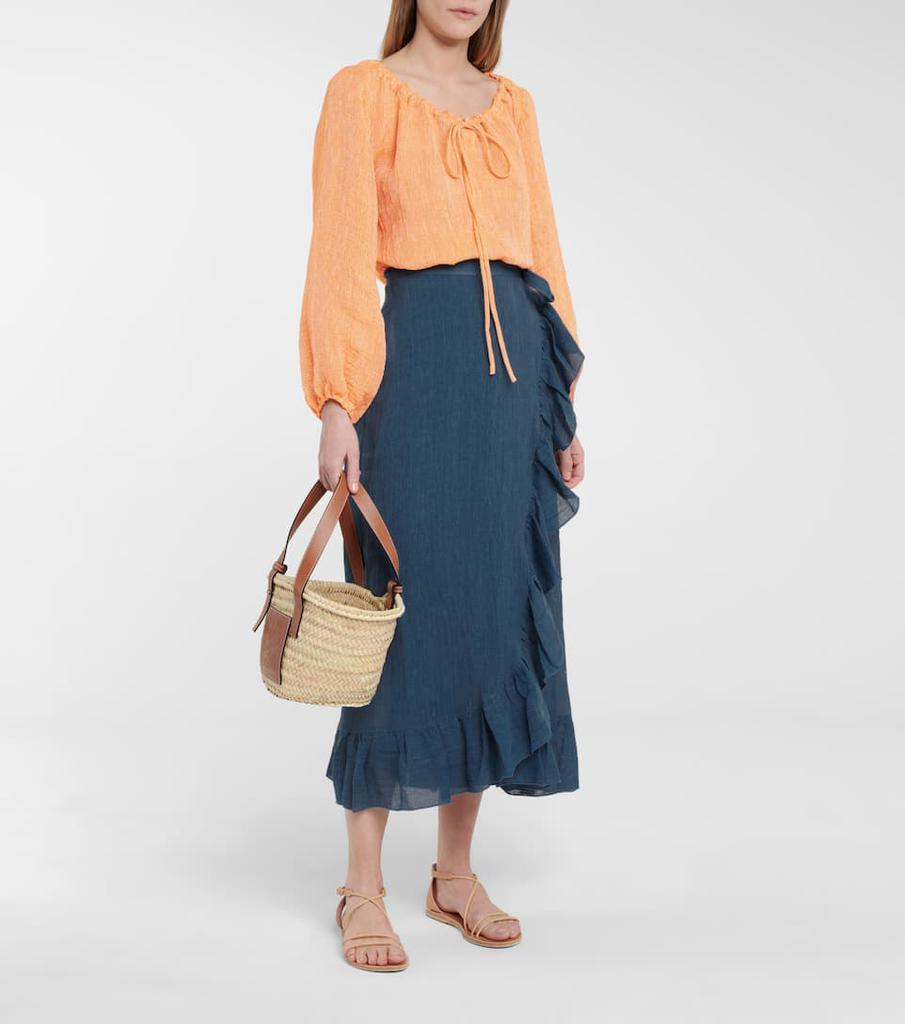 商品LISA MARIE FERNANDEZ|亚麻混纺女式上衣,价格¥2242,第4张图片详细描述