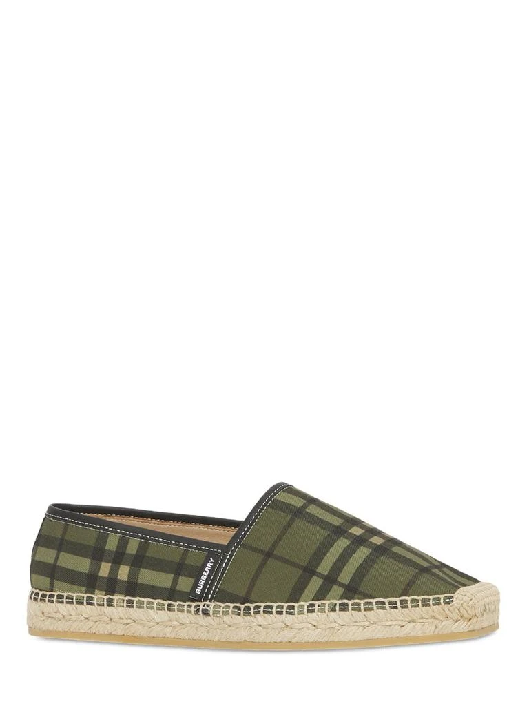 商品Burberry|10mm Alport Check Canvas Espadrilles,价格¥3763,第1张图片详细描述