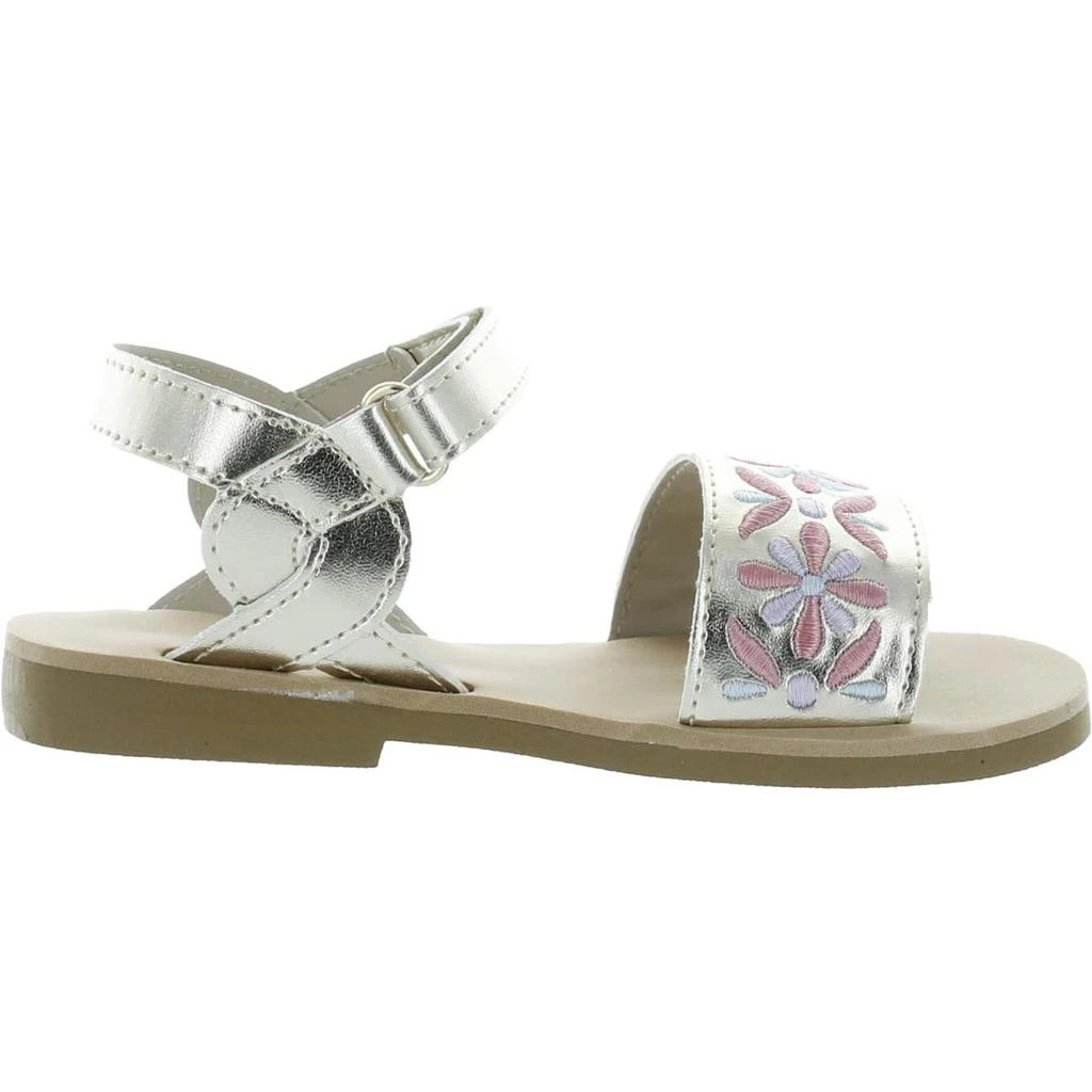 商品Baby Deer|Baby Deer Girls Metallic Ankle Strap Slingback Sandals,价格¥54,第2张图片详细描述