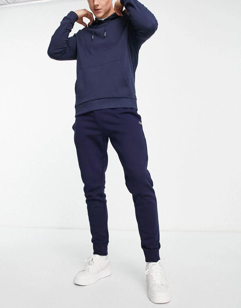 商品Lacoste|Lacoste cotton joggers in navy,价格¥570,第4张图片详细描述