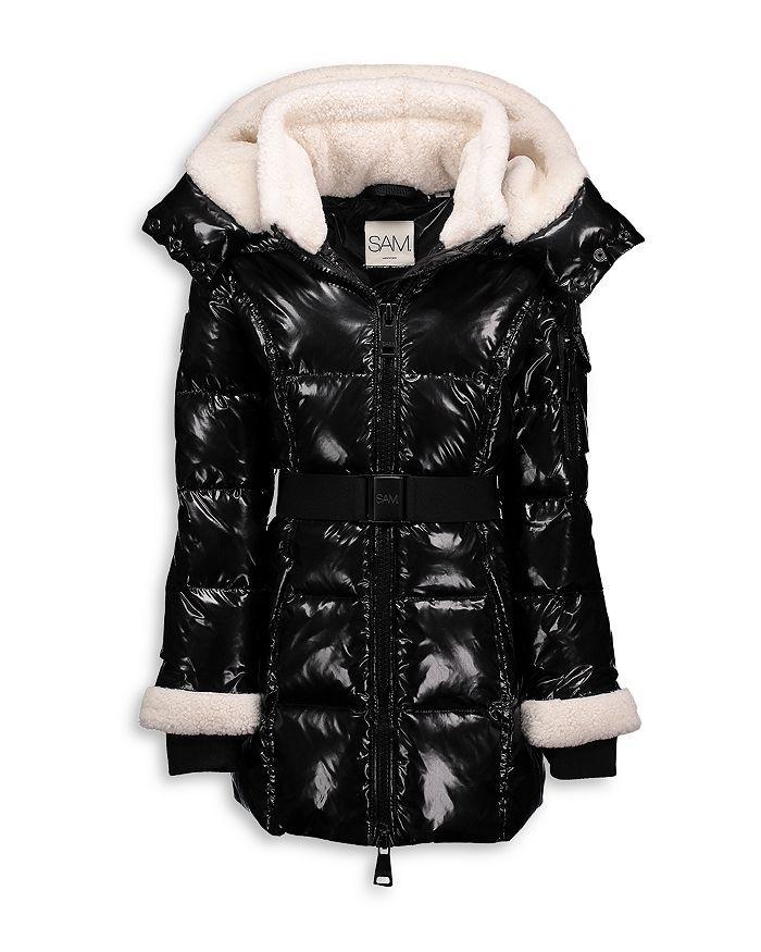 商品SAM.|Girls' Soho Faux Shearling Belted Puffer Jacket - Big Kid,价格¥3912,第3张图片详细描述