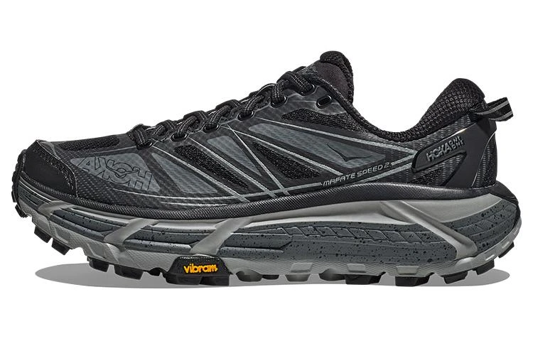 商品[国内直发] Hoka One One|[预售3天]Mafate Speed 2 圆头 低帮 越野跑步鞋 男女同款 黑色,价格¥1079,第1张图片