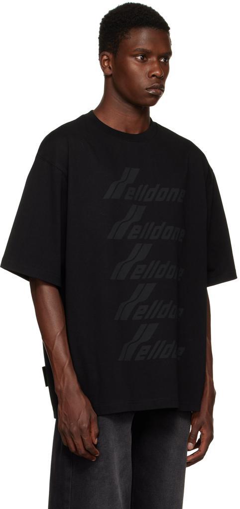 商品We11done|Black Printed T-Shirt,价格¥681,第4张图片详细描述