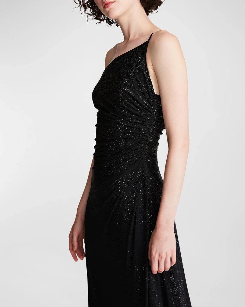 商品HALSTON|Giselle One-Shoulder Rhinestone Jersey Gown,价格¥1502,第5张图片详细描述