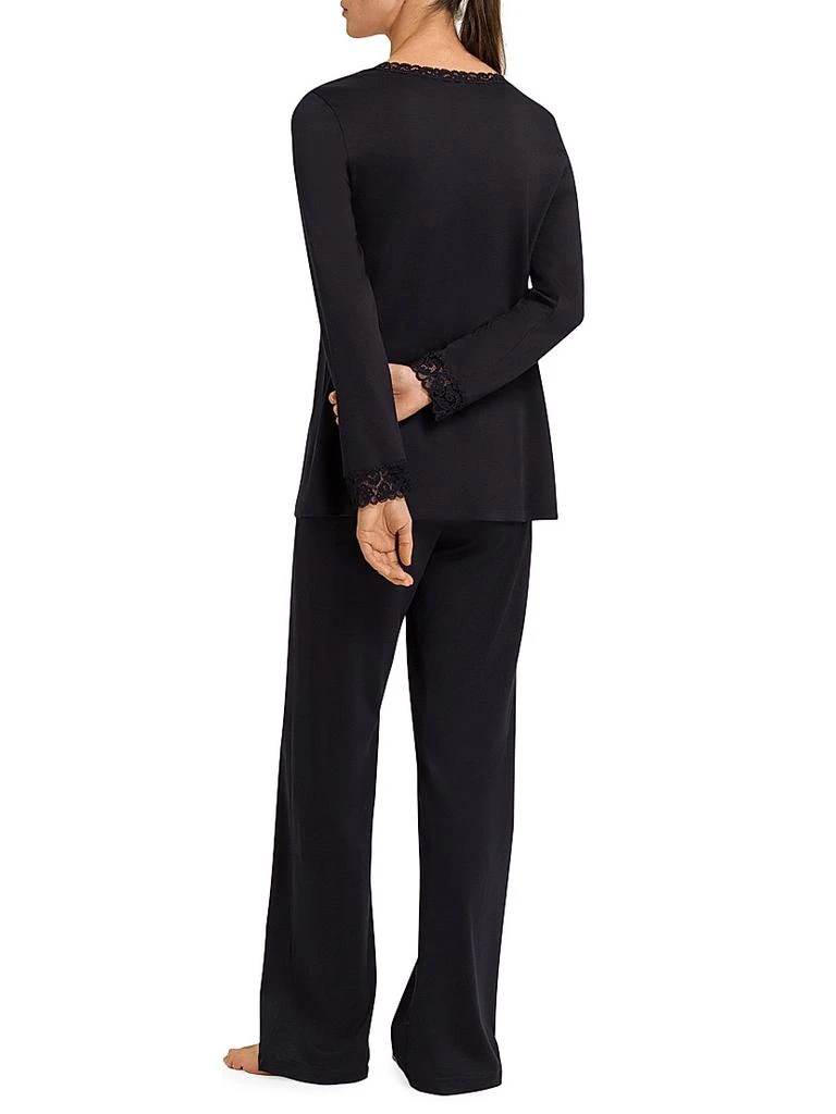 商品Hanro|Moments Cotton 2-Piece Pajama Set,价格¥2166,第4张图片详细描述