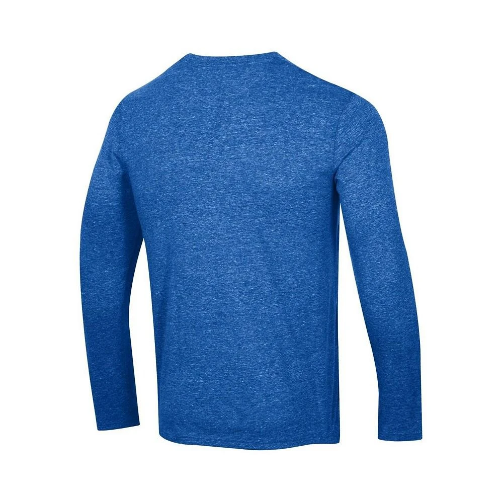 商品CHAMPION|Men's Heather Royal New York Rangers Tri-Blend Long Sleeve T-shirt,价格¥236,第2张图片详细描述