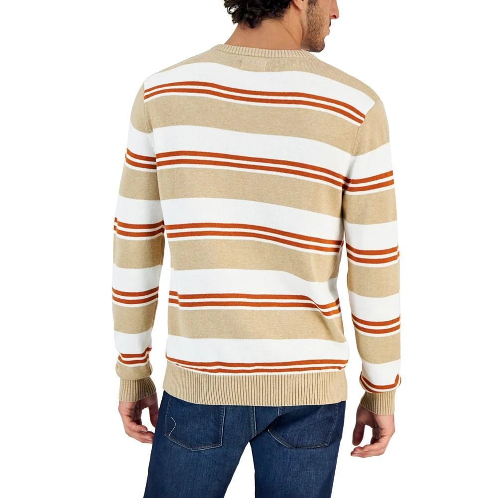 商品Club Room|Men's Striped V-Neck Sweater, Created for Macy's,价格¥94,第2张图片详细描述