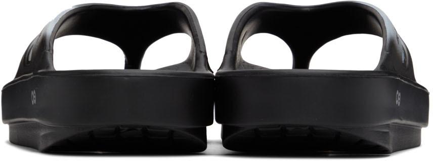 黑色 OOFOS 联名 Recovery 凉鞋商品第2张图片规格展示