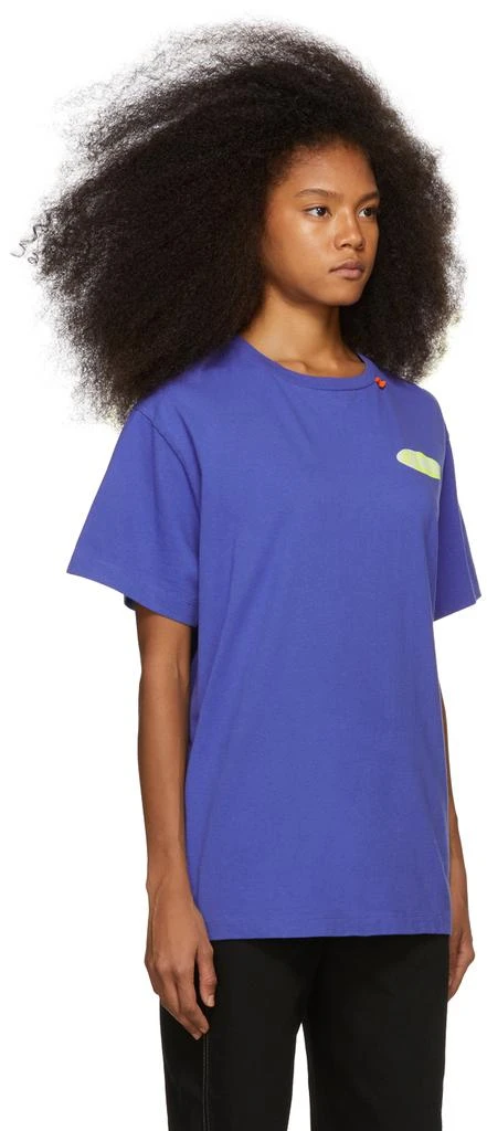 商品Off-White|Blue Oversized Split Logo T-Shirt,价格¥1444,第2张图片详细描述