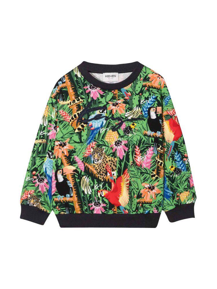 商品Kenzo|Kenzo Kids All-Over Printed Long-Sleeved Sweatshirt,价格¥596-¥803,第1张图片