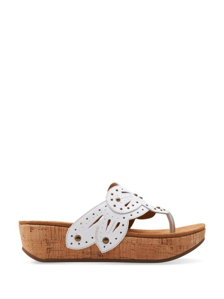 商品Clarks|Palima Palm Leather Thong Sandals,价格¥820,第3张图片详细描述
