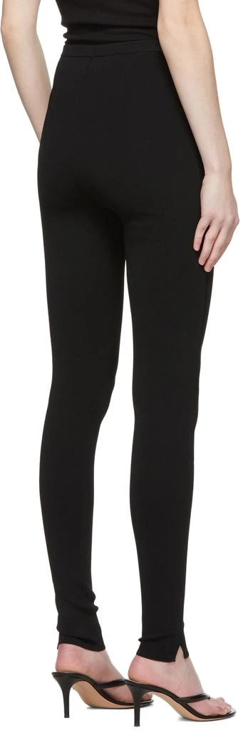 商品Totême|Black Compact Knit Leggings,价格¥903,第3张图片详细描述