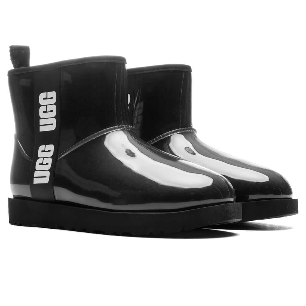 商品UGG|UGG Women's Classic Clear Mini Boot - Black,价格¥1215,第2张图片详细描述