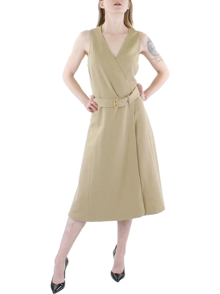商品Ralph Lauren|Womens Surplice Midi Wrap Dress,价格¥664,第1张图片