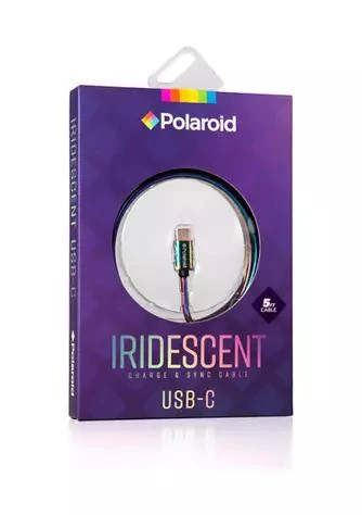 商品Polaroid|5 Foot Iridescent Charge And Sync Usb C Cable,价格¥112,第1张图片
