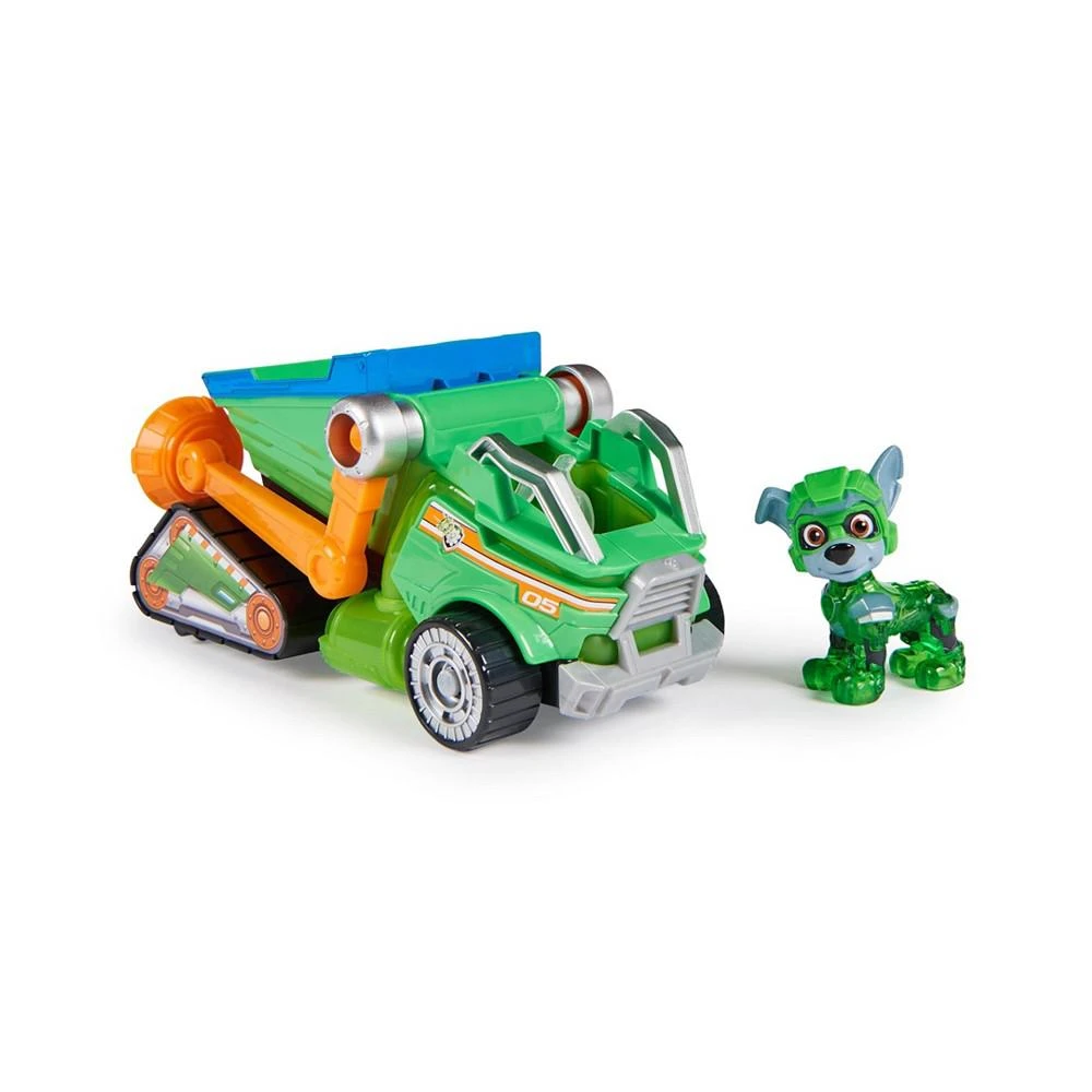 商品Paw Patrol|The Mighty Movie, Toy Garbage Truck Recycler with Rocky Mighty Pups Action Figure,价格¥135,第1张图片