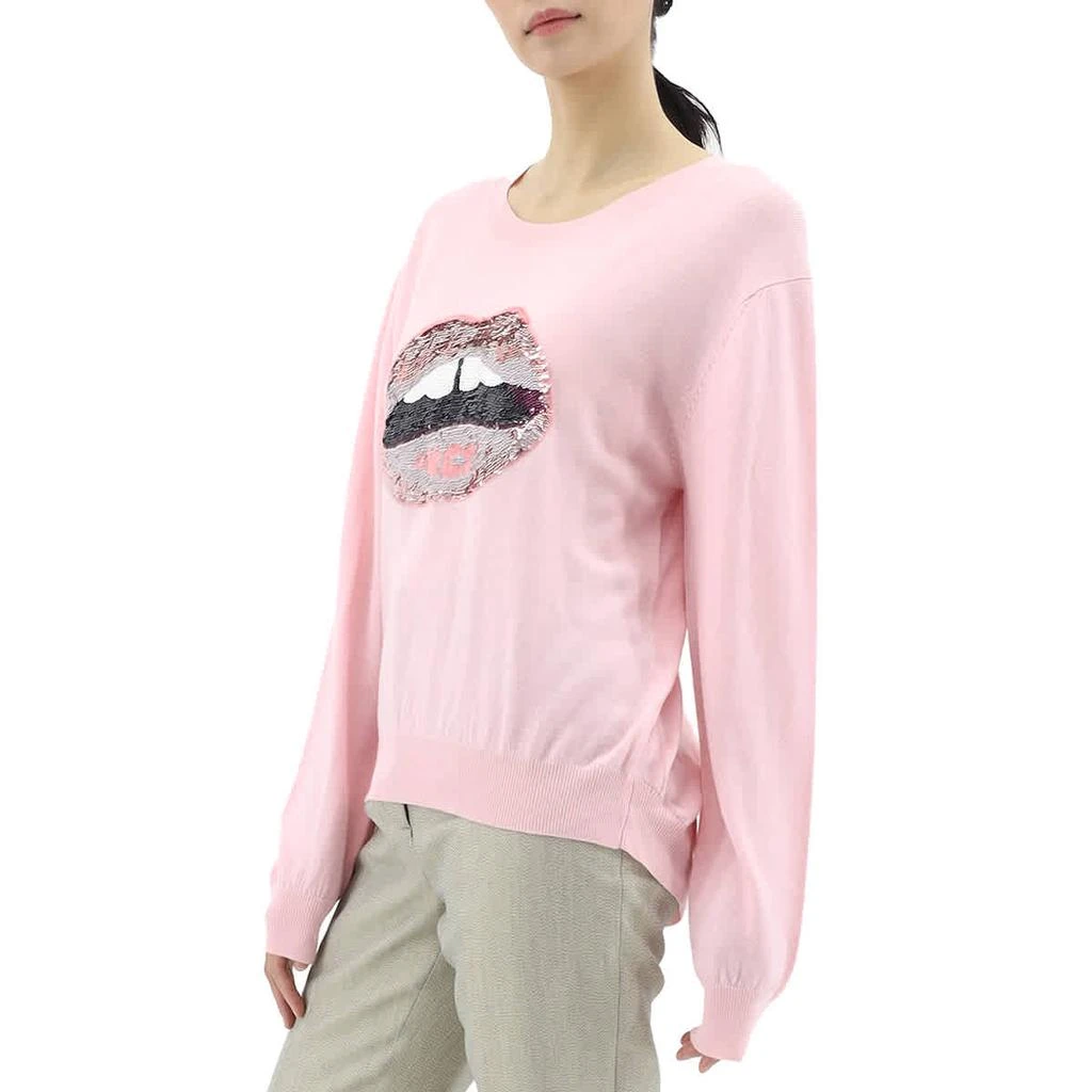商品MARKUS LUPFER|Ladies Sequin Lips Sweater in Pink,价格¥1505,第2张图片详细描述