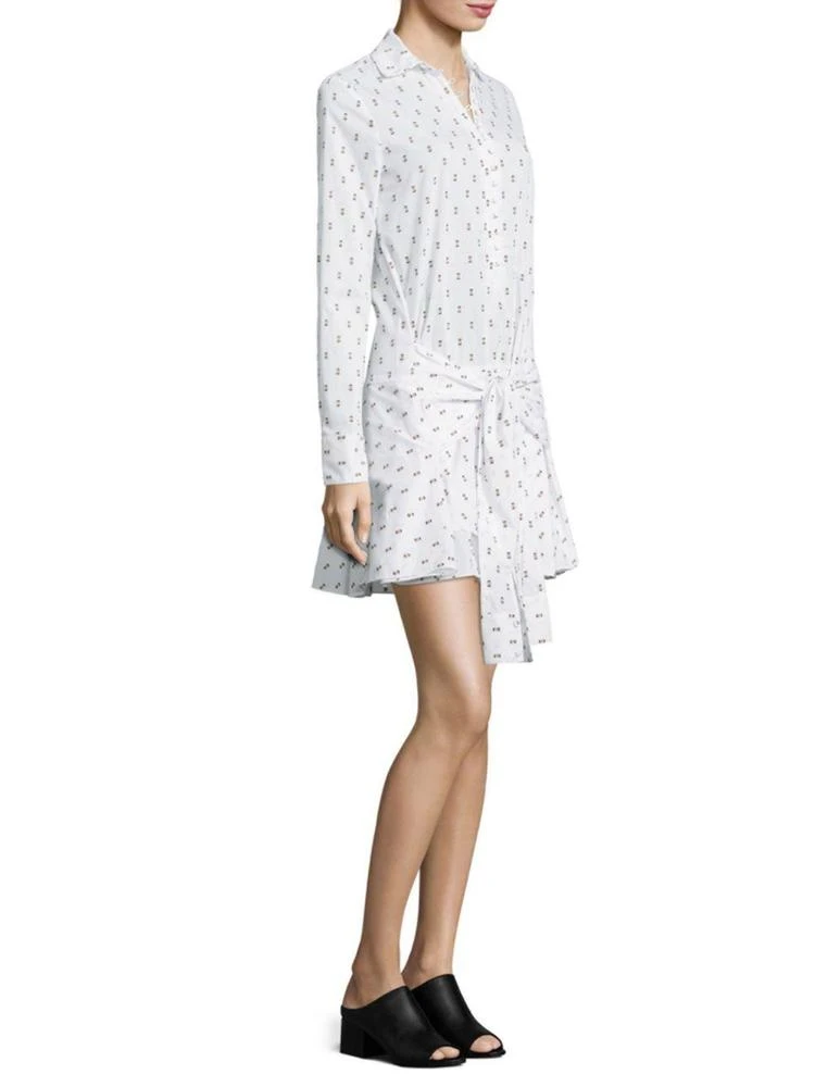商品Derek Lam|Fil Coupe Tie Front Shirtdress,价格¥885,第1张图片