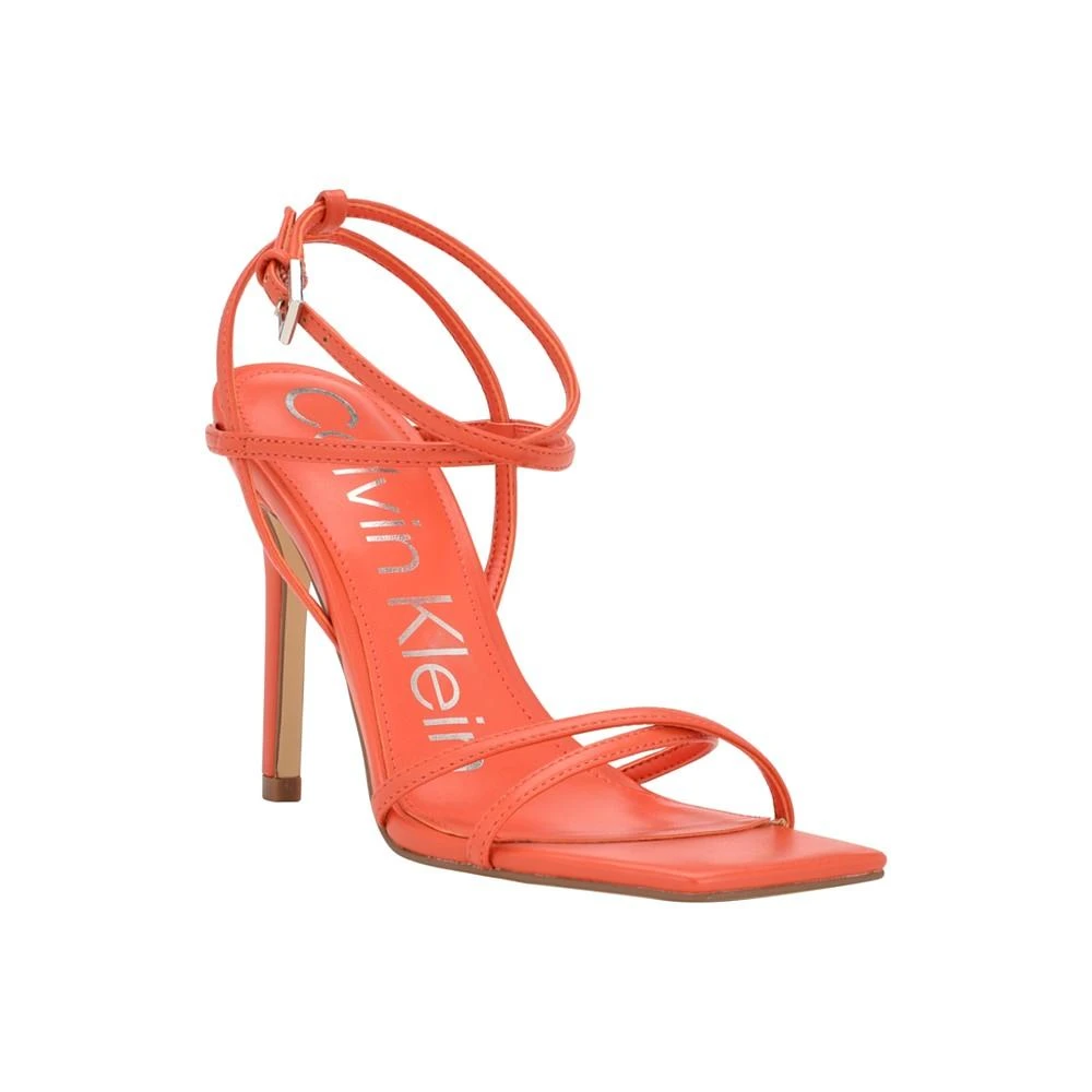 商品Calvin Klein|Women's Tegin Strappy Dress High Heel Sandals,价格¥335,第1张图片