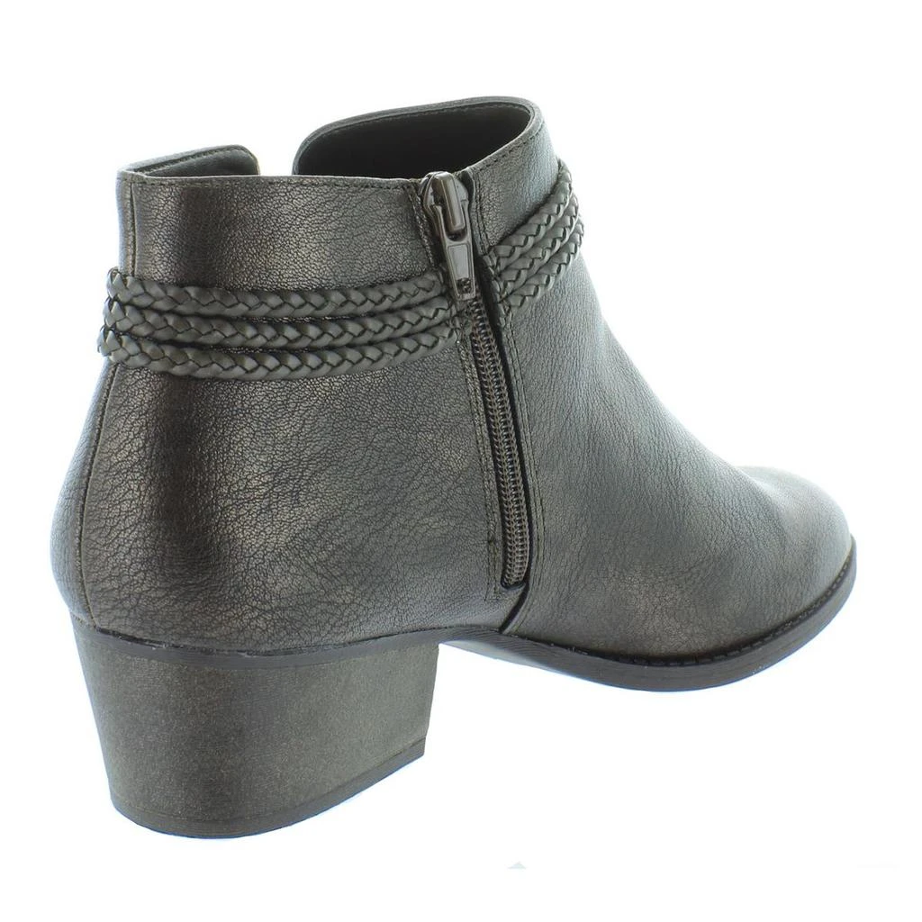 商品Style & Co|Style & Co. Womens Fellicity Faux Leather Ankle Booties,价格¥107,第3张图片详细描述