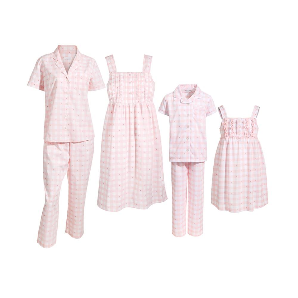 Girl's Mommy & Me Matching Notch Collar and Pant Gingham Set, Created for Macy's商品第2张图片规格展示