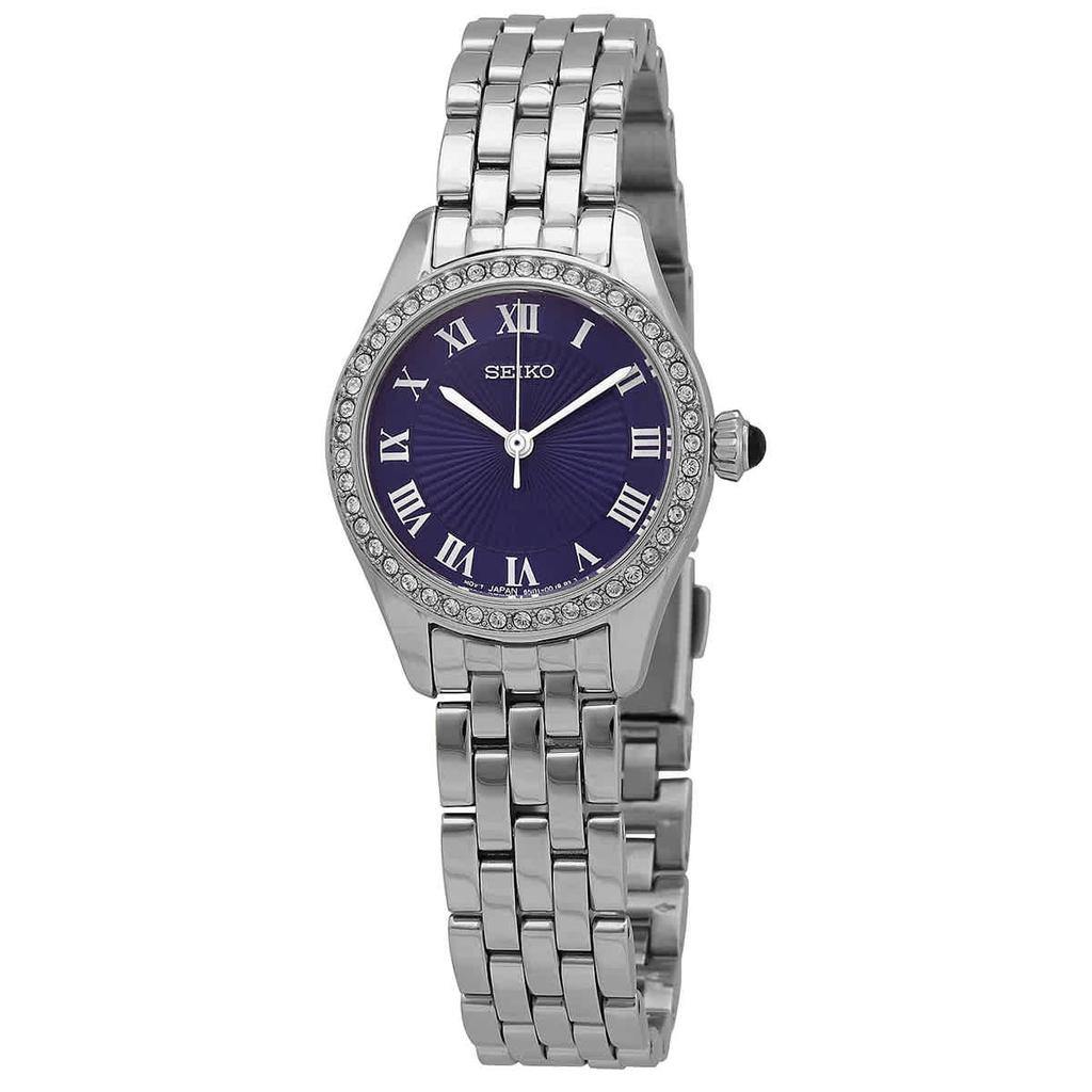 Seiko Classic Quartz Blue Dial Ladies Watch SUR335商品第1张图片规格展示