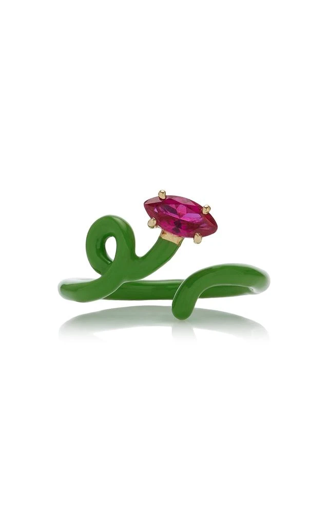 商品Bea Bongiasca|Bea Bongiasca - Enameled 9K Yellow Gold Corundum Ring - Multi - US 5 - Moda Operandi - Gifts For Her,价格¥5129,第1张图片