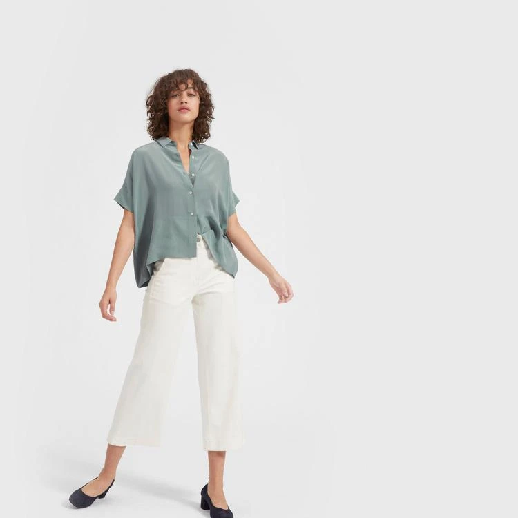 商品Everlane|丝绸短袖宽松衬衫,价格¥509-¥523,第5张图片详细描述