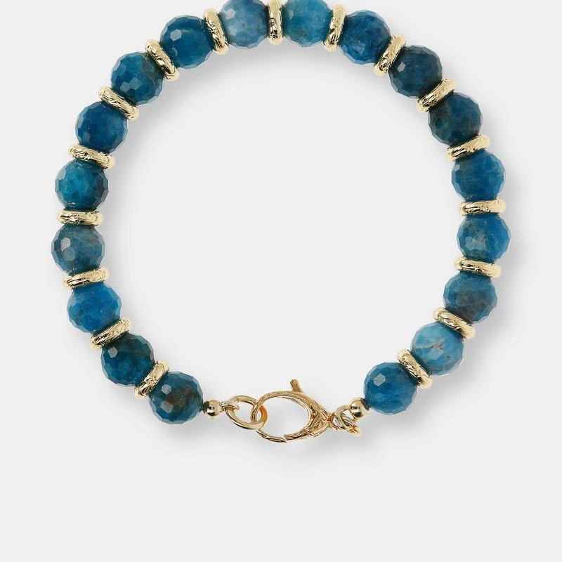 商品Etrusca Gioielli|Colour Gemstone Bracelet size 7.25" Apatite,价格¥1050,第1张图片