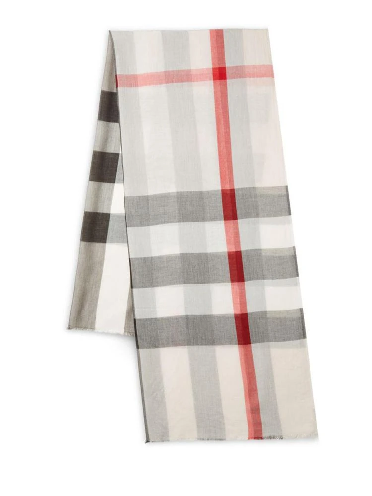 商品Burberry|Checkered Wool Scarf,价格¥2960,第2张图片详细描述