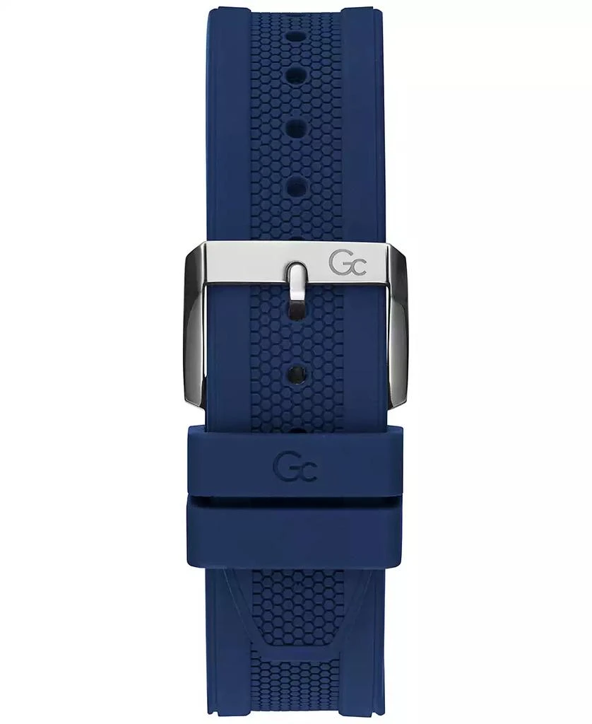 商品GUESS|Gc Audacious Men's Swiss Silver-Tone Stainless Steel Strap Watch 44mm,价格¥3387,第3张图片详细描述