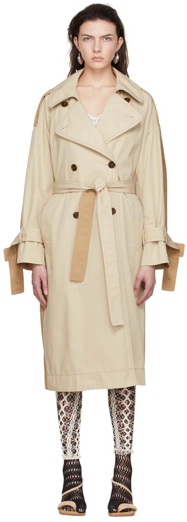 Beige Organic Cotton Coat商品第1张图片规格展示