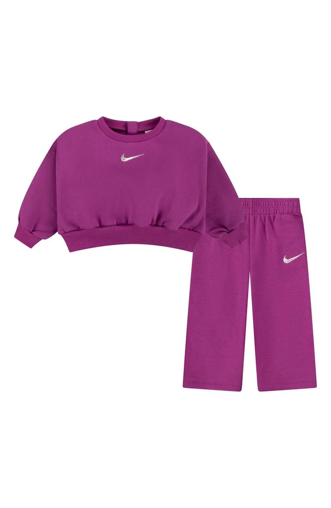 商品NIKE|Swoosh Spirit Sweater & Wide Leg Pants Set,价格¥213,第1张图片