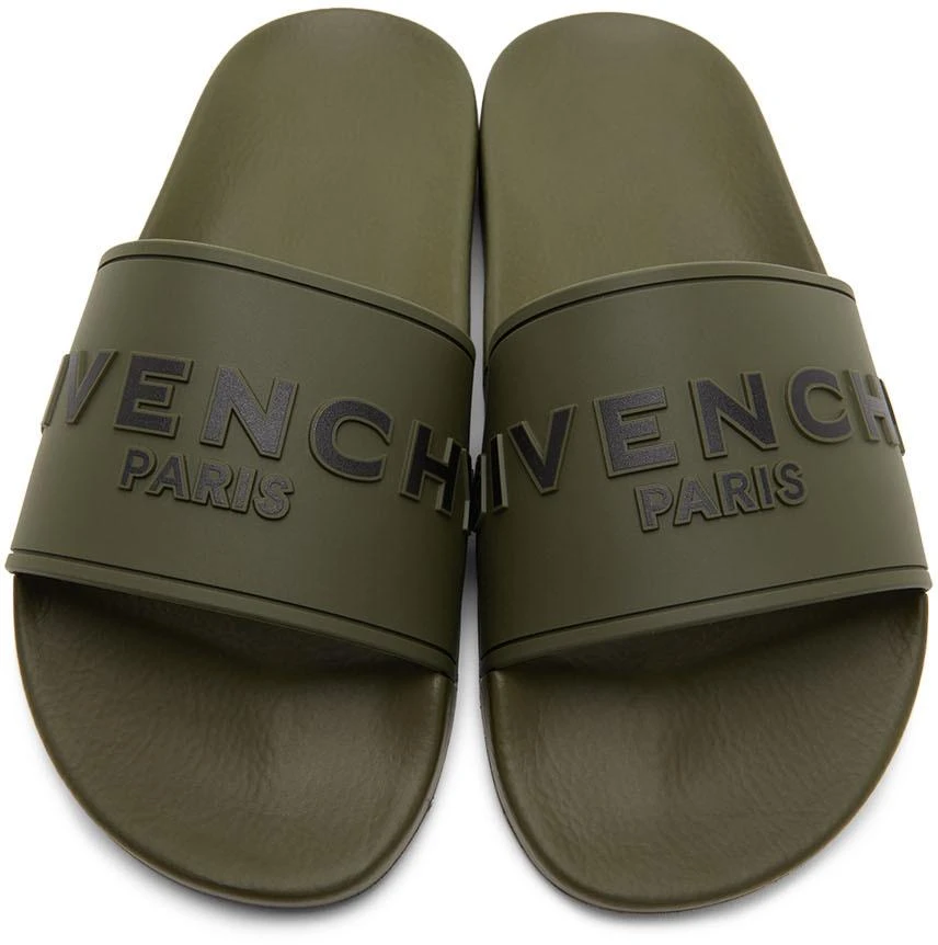 商品Givenchy|绿色徽标拖鞋,价格¥2826,第5张图片详细描述