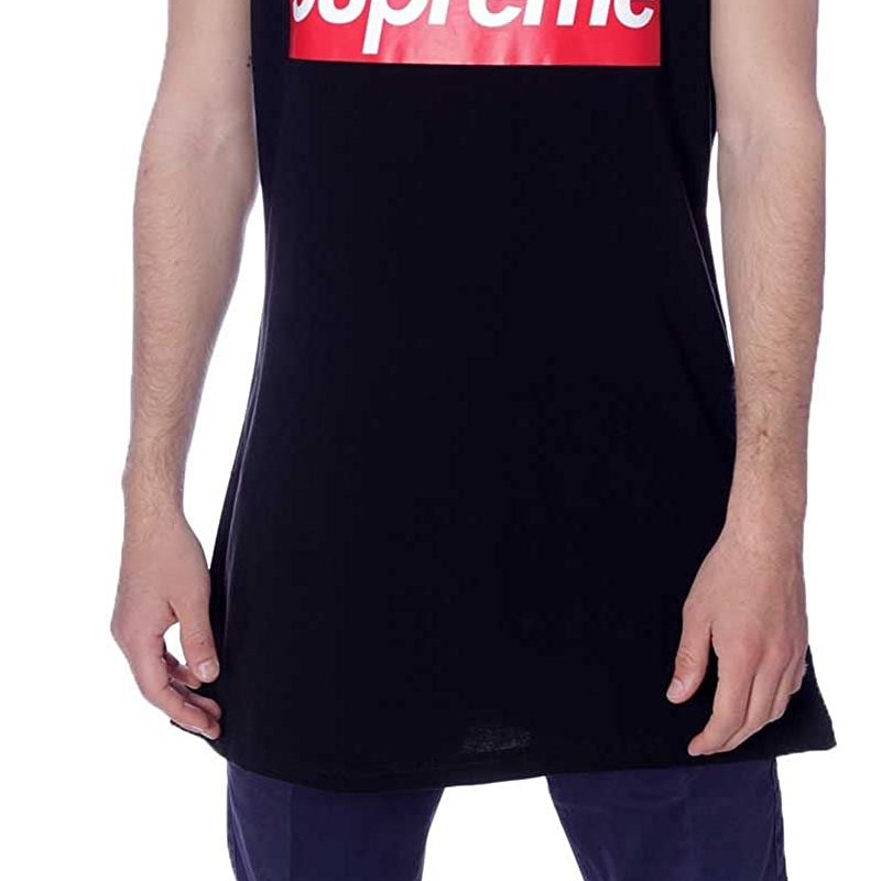 Supreme 男士大logo黑色棉背心 SUCT01商品第4张图片规格展示