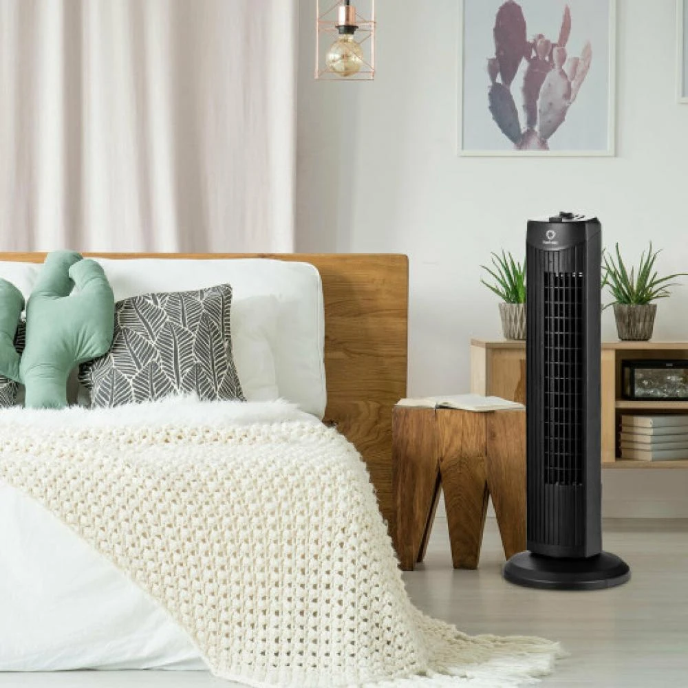 商品Hivvago|Fantask 35W 28 Inch Quiet Bladeless Oscillating Tower Fan-White,价格¥691,第2张图片详细描述
